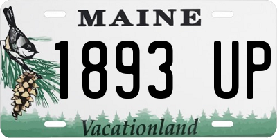 ME license plate 1893UP