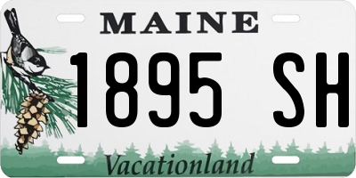 ME license plate 1895SH