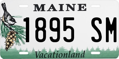 ME license plate 1895SM