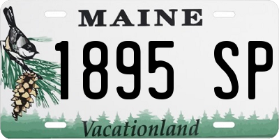 ME license plate 1895SP