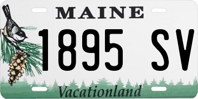 ME license plate 1895SV