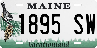 ME license plate 1895SW