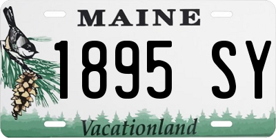 ME license plate 1895SY