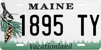 ME license plate 1895TY