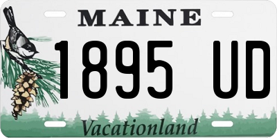 ME license plate 1895UD