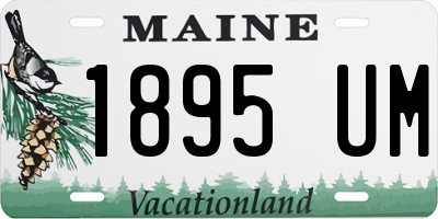 ME license plate 1895UM