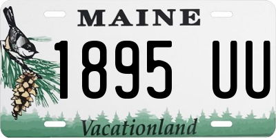 ME license plate 1895UU