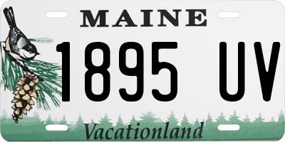 ME license plate 1895UV