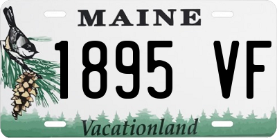 ME license plate 1895VF