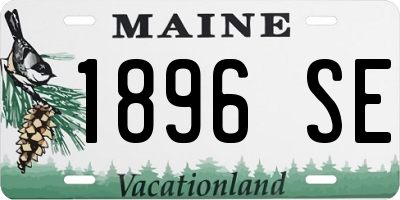 ME license plate 1896SE