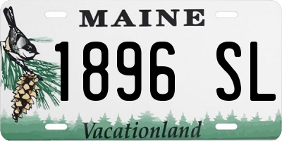 ME license plate 1896SL