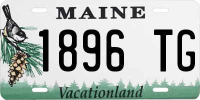 ME license plate 1896TG