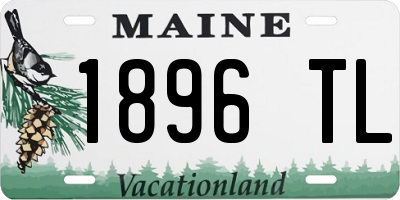 ME license plate 1896TL