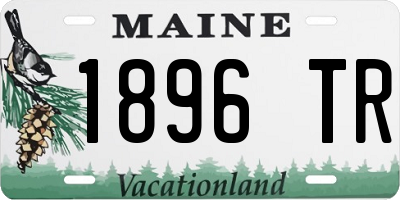 ME license plate 1896TR