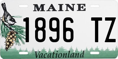 ME license plate 1896TZ