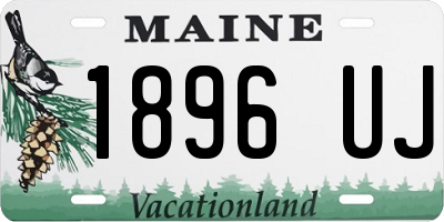 ME license plate 1896UJ