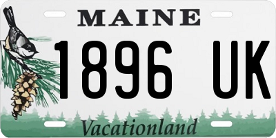 ME license plate 1896UK