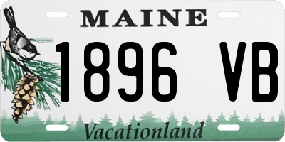 ME license plate 1896VB