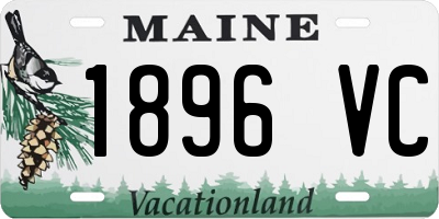ME license plate 1896VC