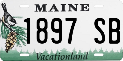 ME license plate 1897SB