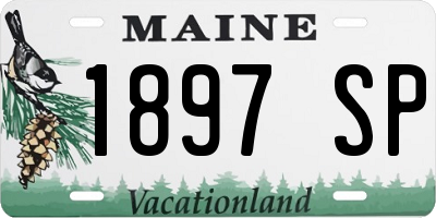 ME license plate 1897SP