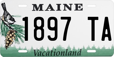 ME license plate 1897TA
