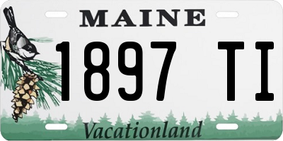 ME license plate 1897TI