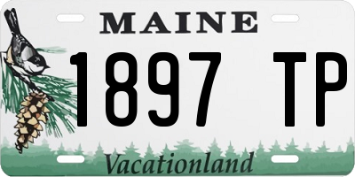 ME license plate 1897TP
