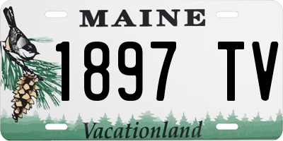 ME license plate 1897TV