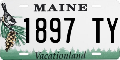 ME license plate 1897TY