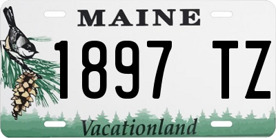 ME license plate 1897TZ