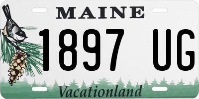 ME license plate 1897UG