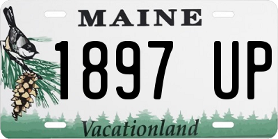 ME license plate 1897UP