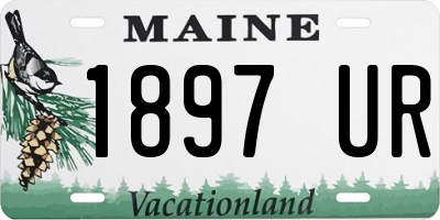 ME license plate 1897UR