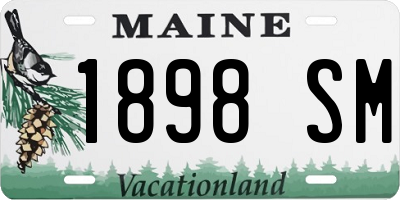 ME license plate 1898SM