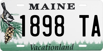 ME license plate 1898TA