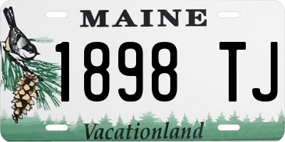 ME license plate 1898TJ