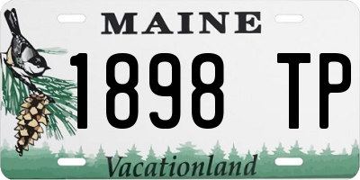 ME license plate 1898TP