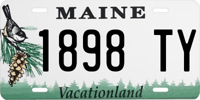ME license plate 1898TY