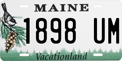 ME license plate 1898UM