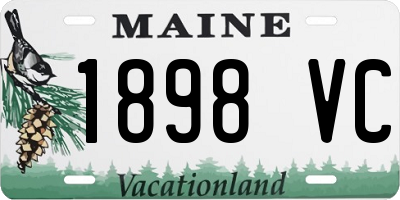 ME license plate 1898VC