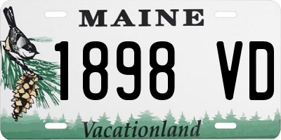 ME license plate 1898VD