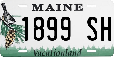 ME license plate 1899SH