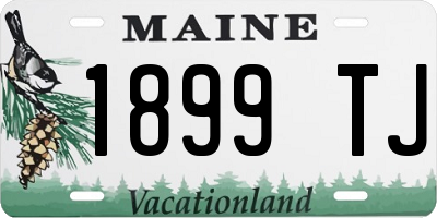 ME license plate 1899TJ