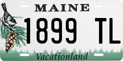 ME license plate 1899TL