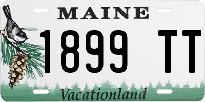 ME license plate 1899TT