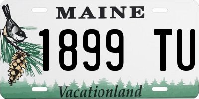 ME license plate 1899TU