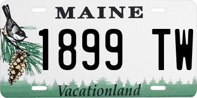 ME license plate 1899TW