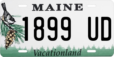 ME license plate 1899UD