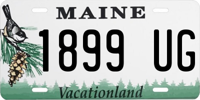 ME license plate 1899UG